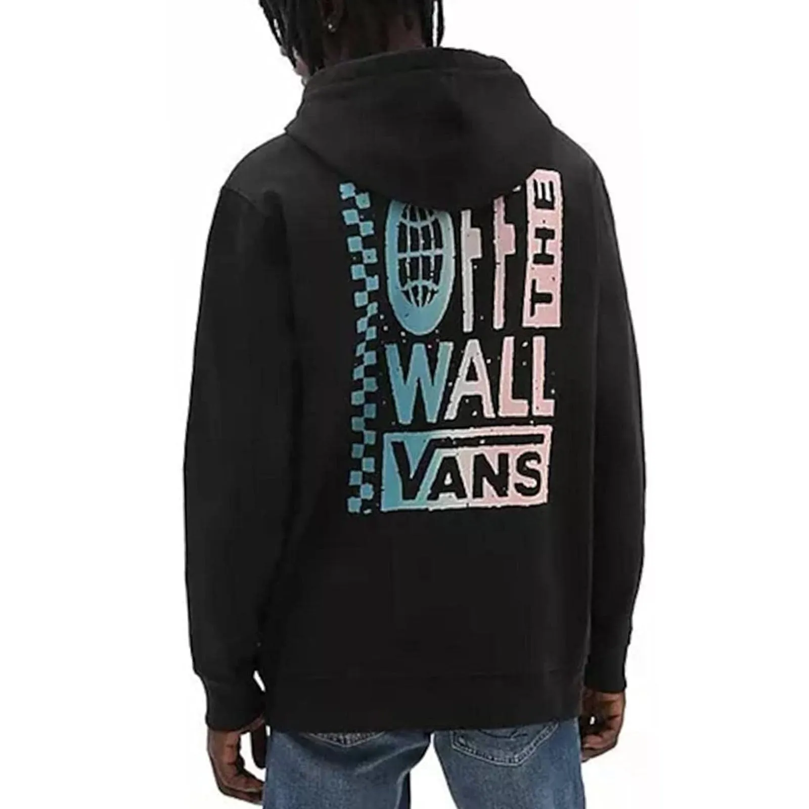 Vans Mens Global Stack Pullover Hoodie - Black