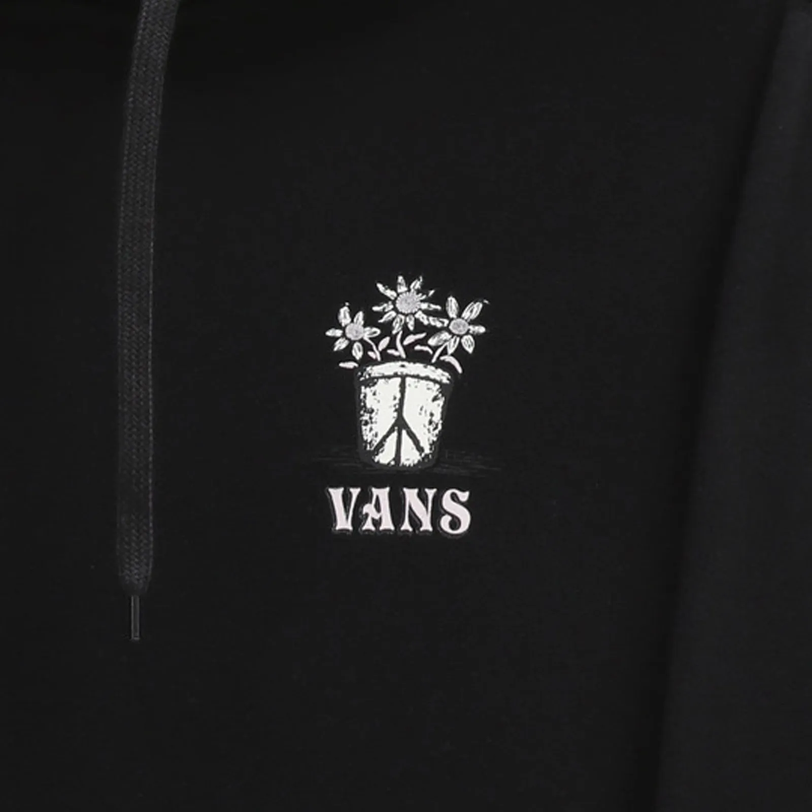 Vans Mens Peace Head Pullover Hoodie - Black