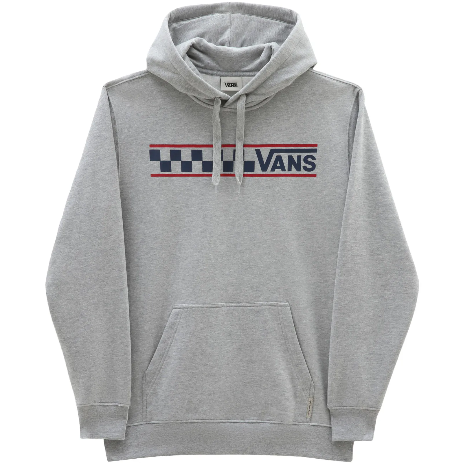 Vans Mens Stackton Stripe Pullover Hoodie - Grey