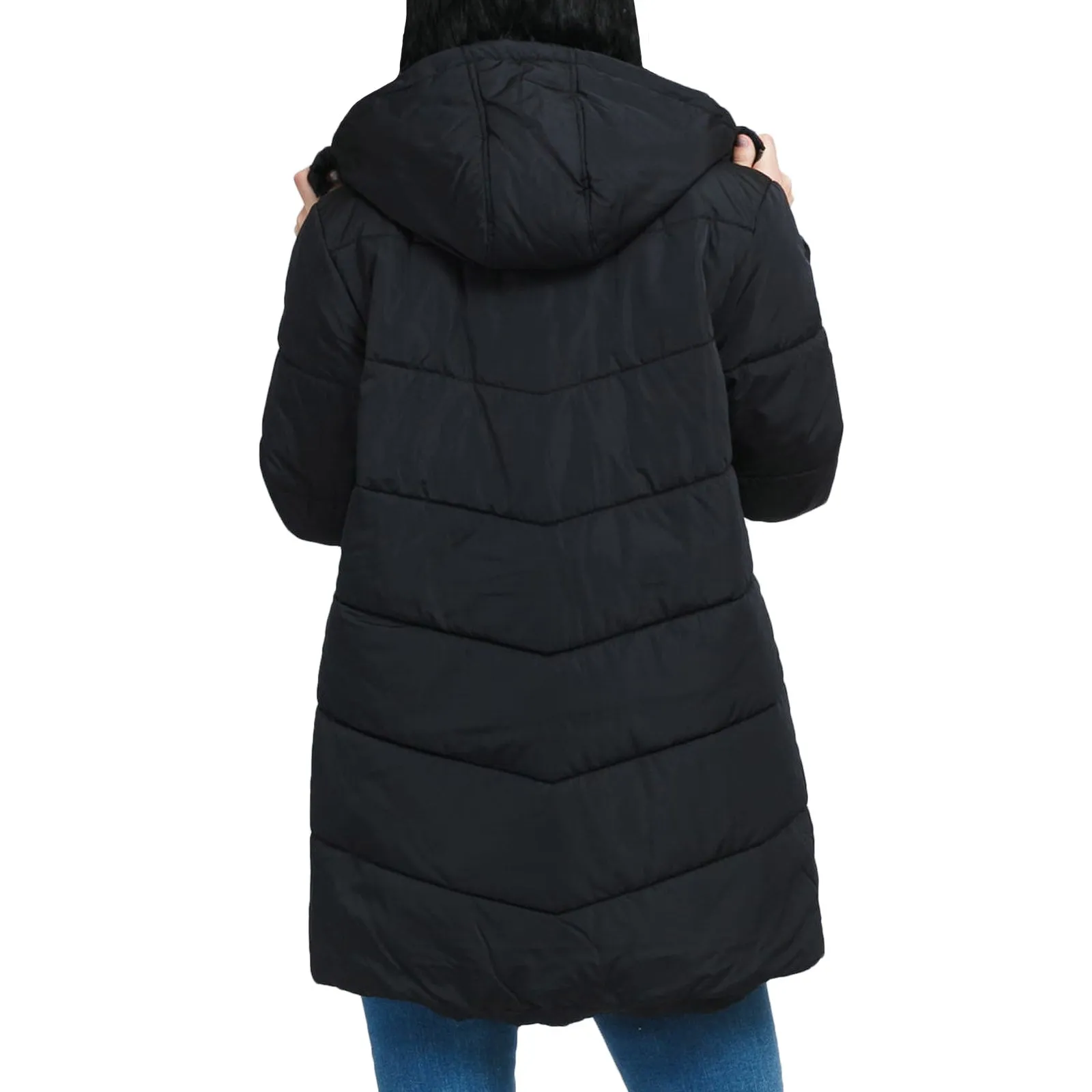 Vans Womens Foundry V Long Padded Puffer Jacket - Black