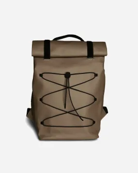 Velcro Rolltop Backpack - Wood