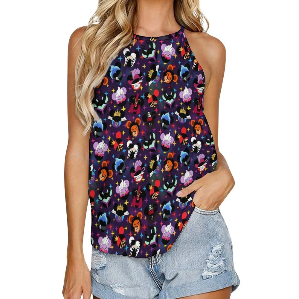 Villains Women's Round-Neck Vest Tank Top