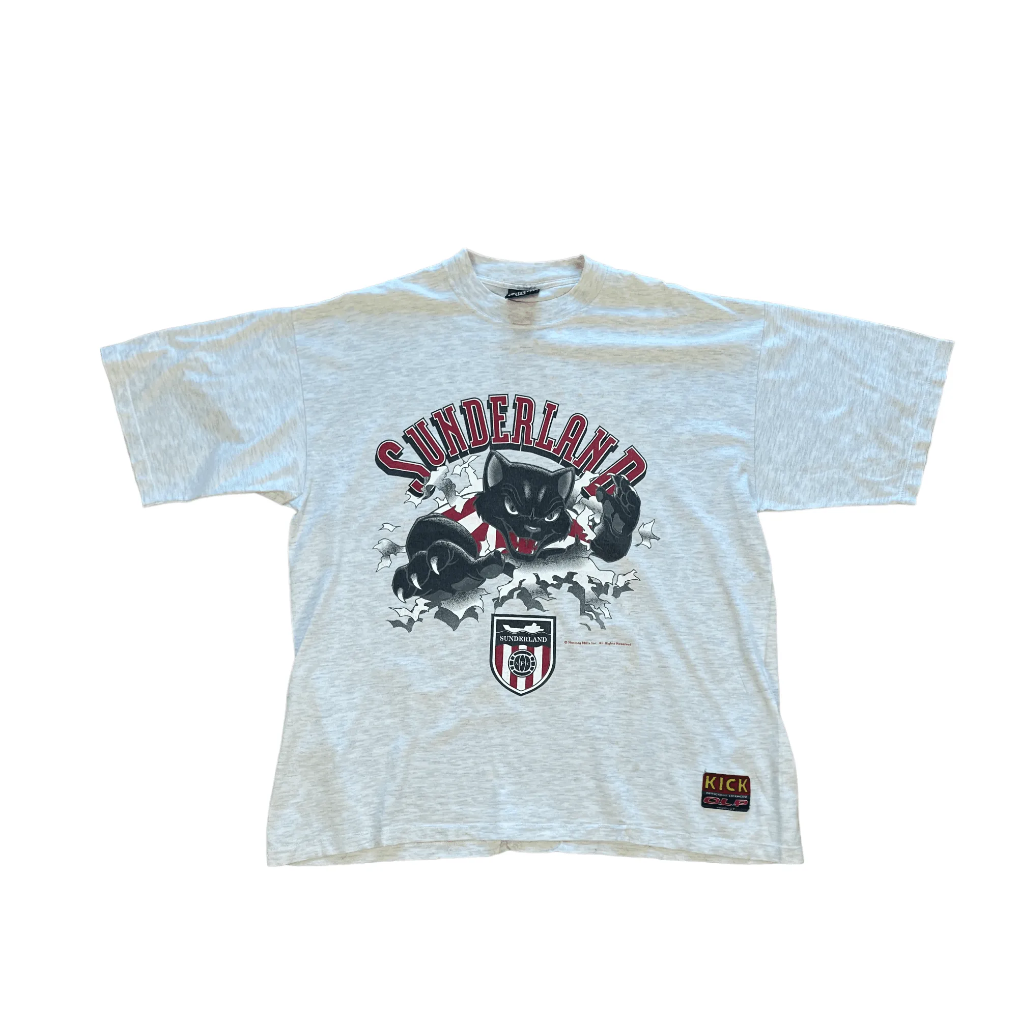 Vintage 90s Grey Sunderland Football Tee - Extra Large