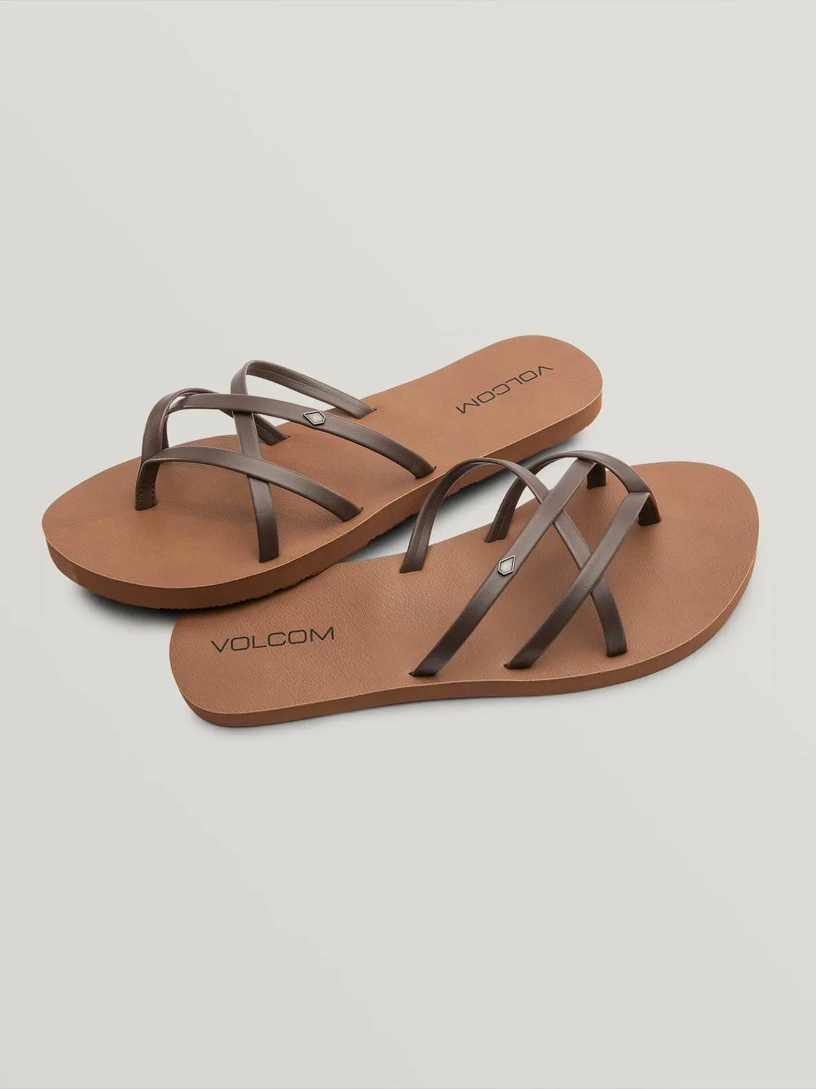 Volcom New School II Womens Sandals - Black / Brown / White