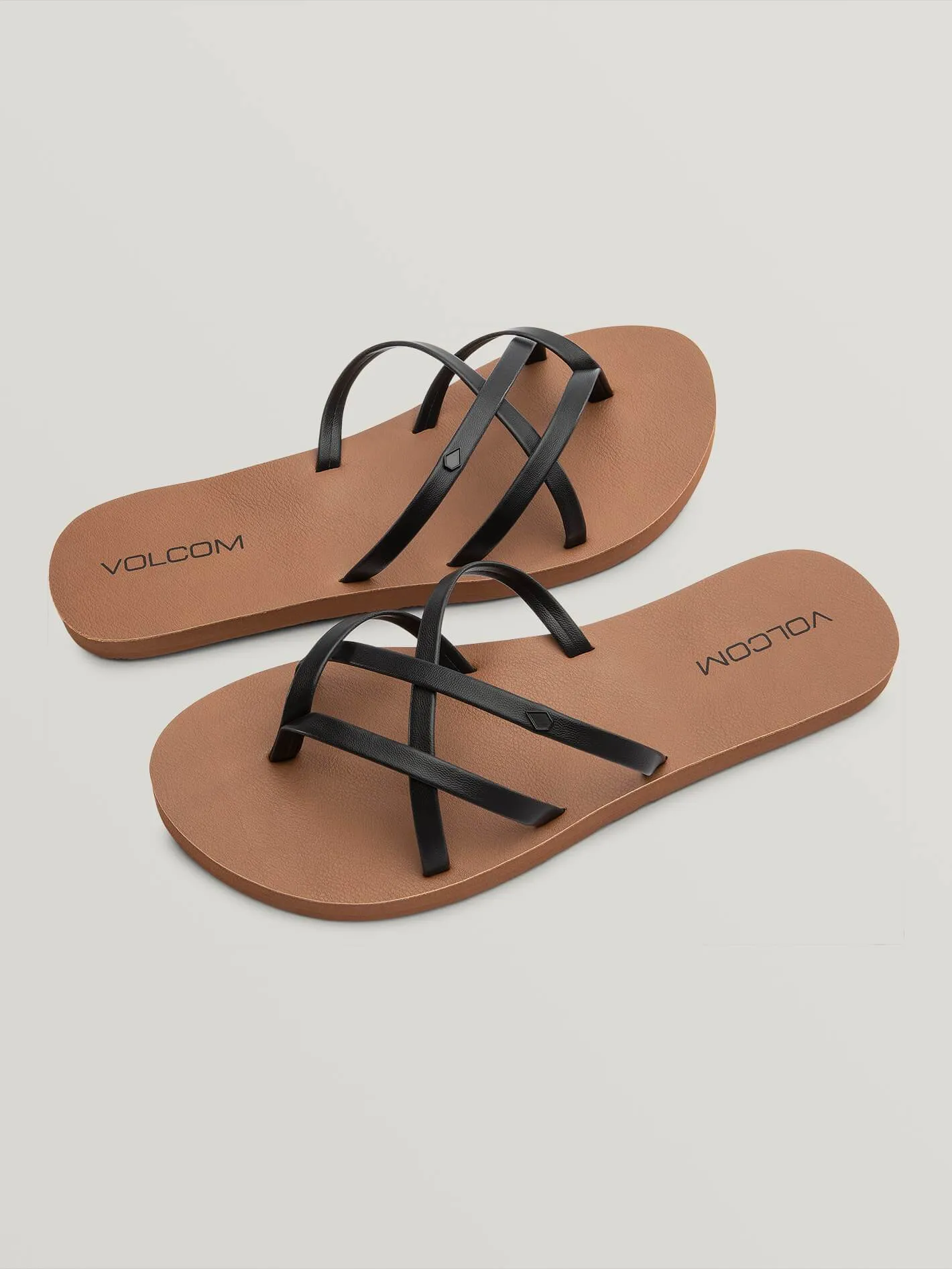 Volcom New School II Womens Sandals - Black / Brown / White