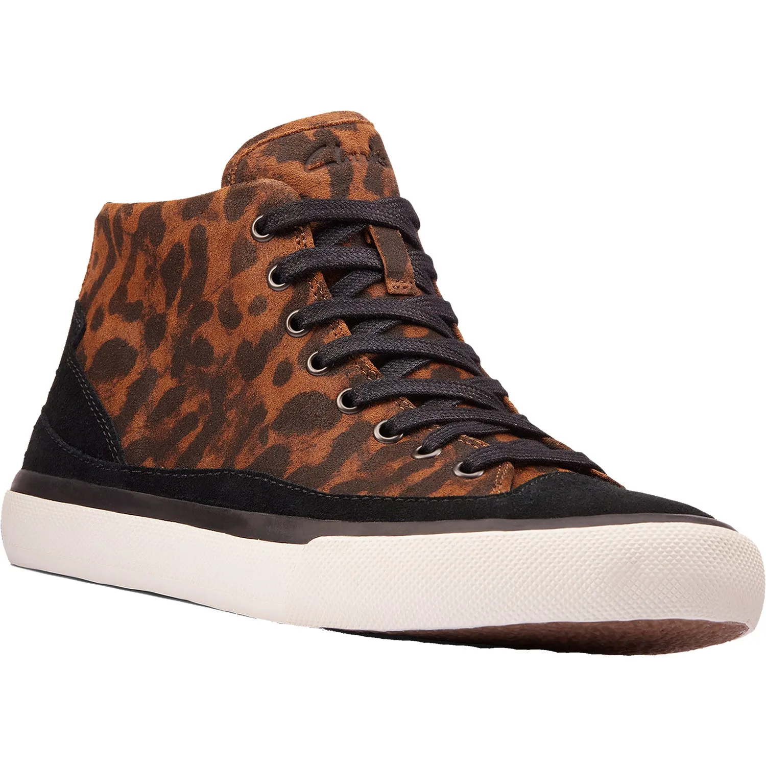 Women's Clarks Aceley Zip Hi Leopard Suede