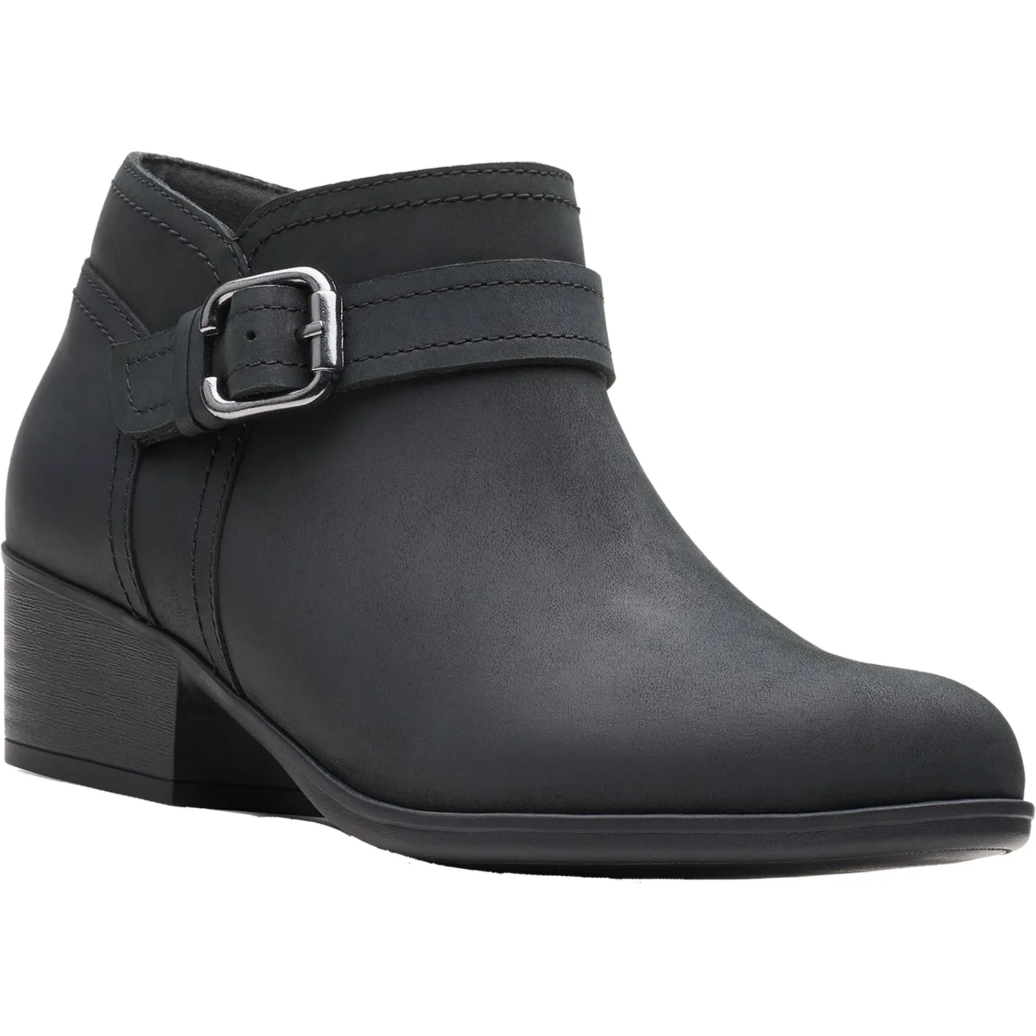 Women's Clarks Adreena Mid Black Leather