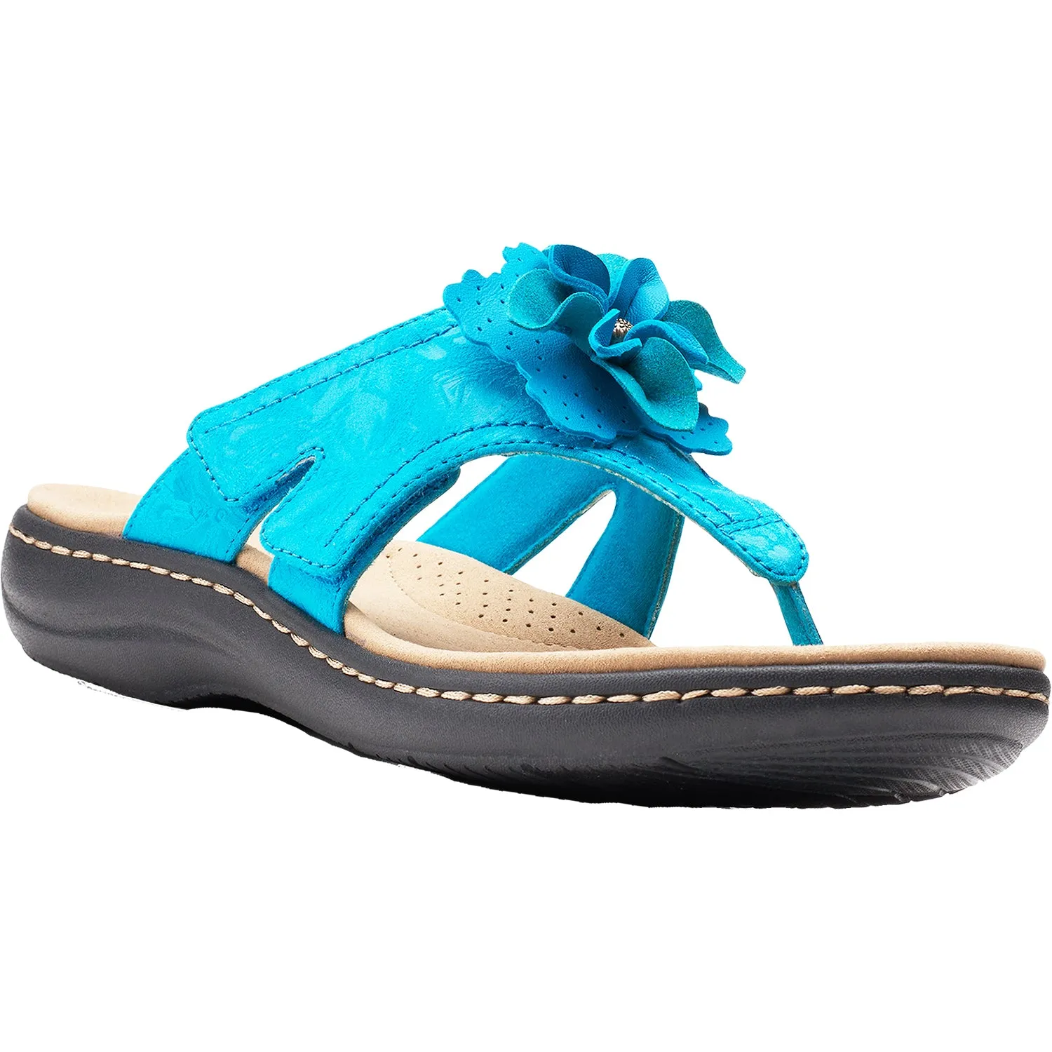 Women's Clarks Laurieann Gema Turquoise Leather/Synthetic