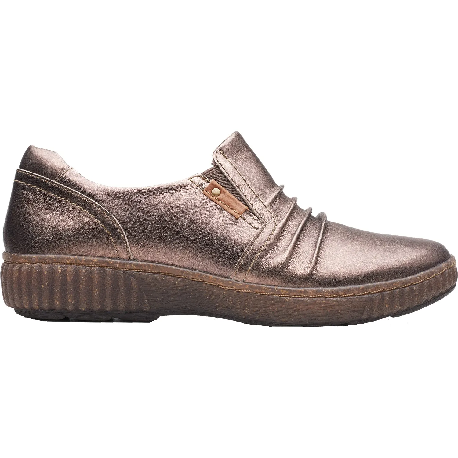 Women's Clarks Magnolia Faye Bronze Metallic Leather