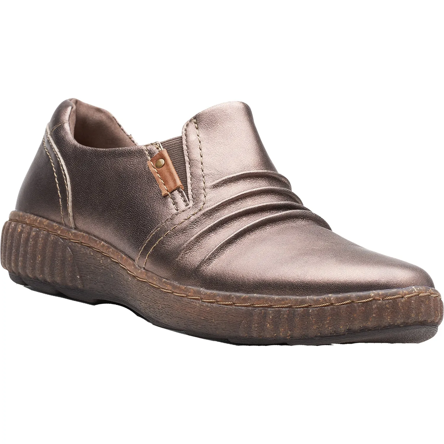 Women's Clarks Magnolia Faye Bronze Metallic Leather