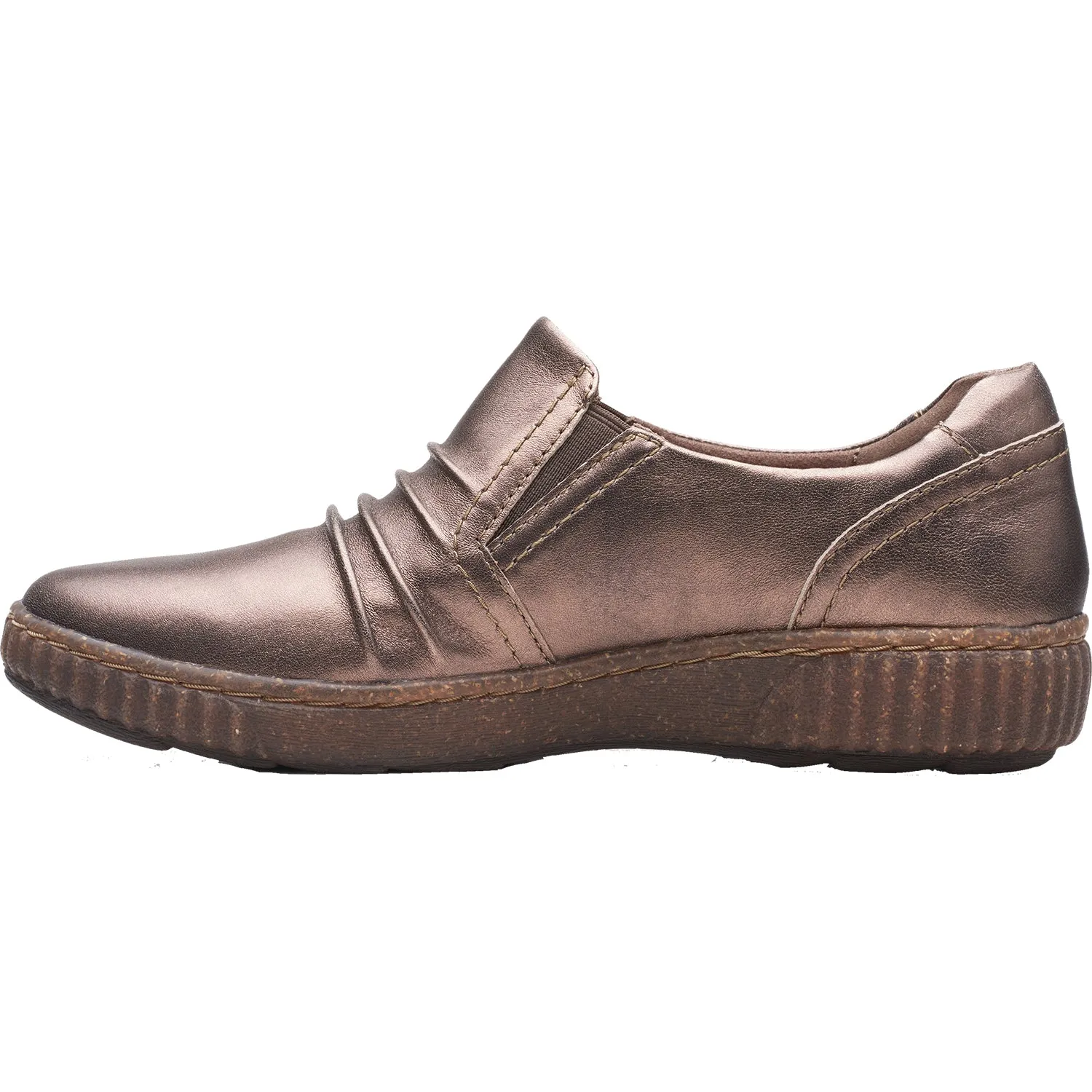 Women's Clarks Magnolia Faye Bronze Metallic Leather