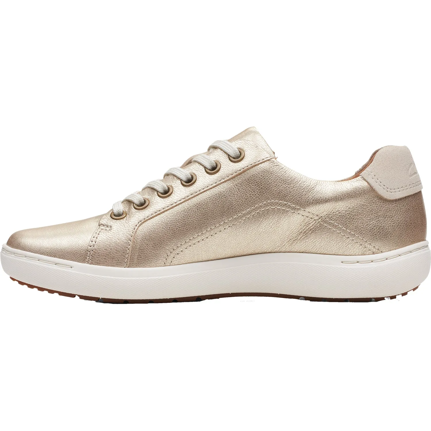 Women's Clarks Nalle Lace Champagne Leather