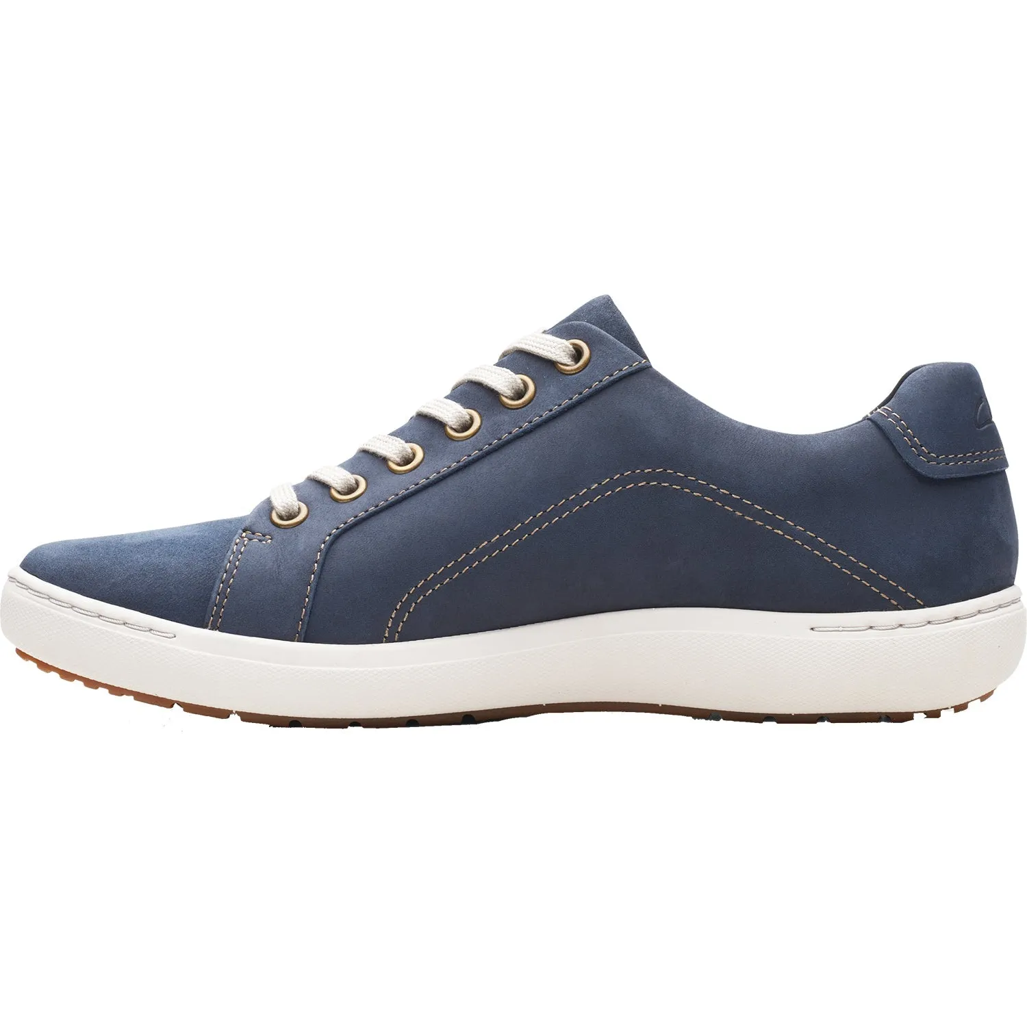 Women's Clarks Nalle Lace Navy Nubuck