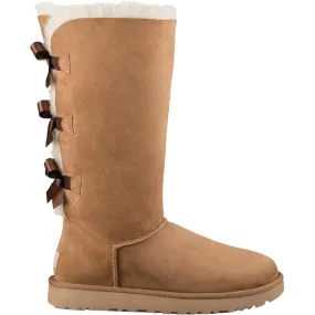 Women's UGG Bailey Bow Tall II Chestnut Sheepskin