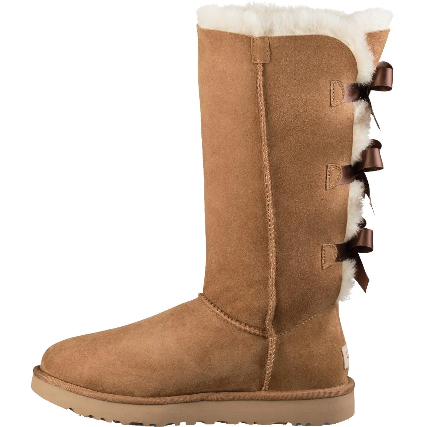 Women's UGG Bailey Bow Tall II Chestnut Sheepskin