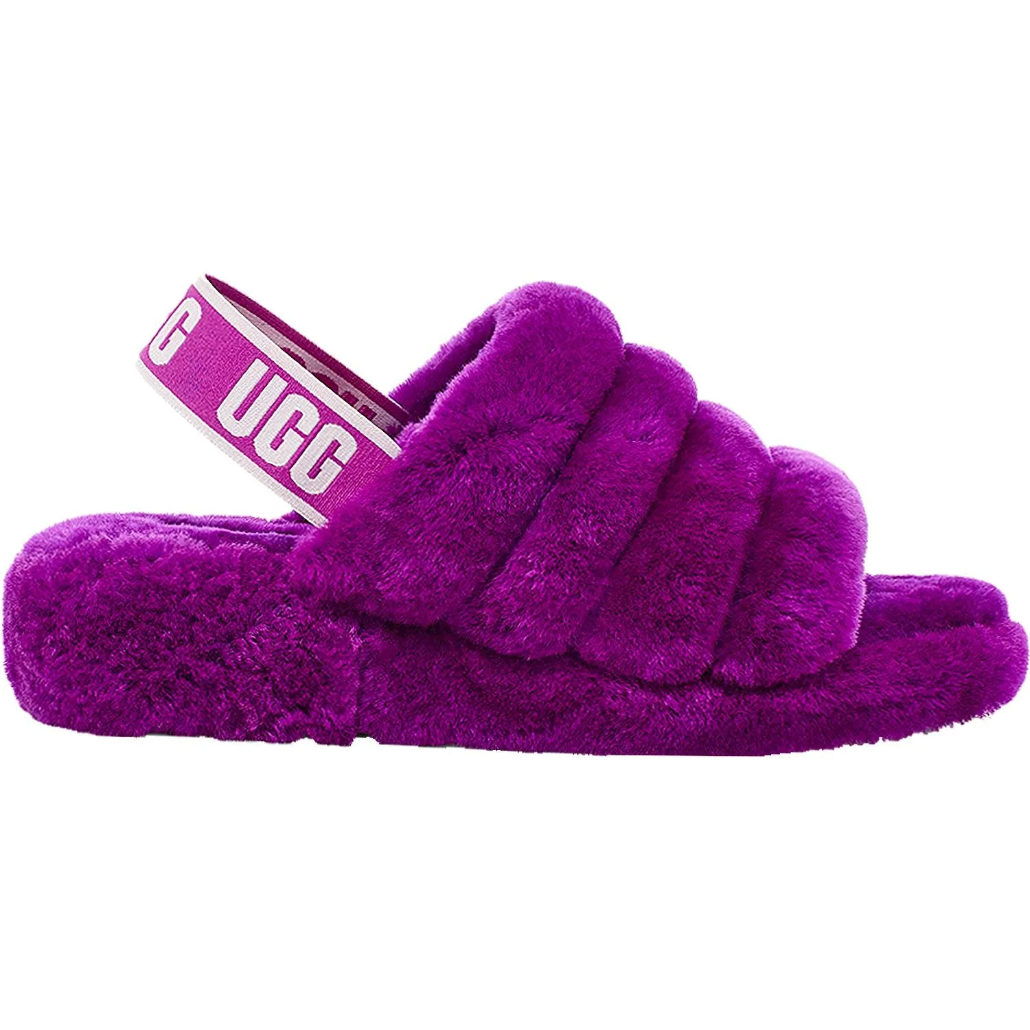 Women's UGG Fluff Yeah Slide Berrylicious Sheepskin