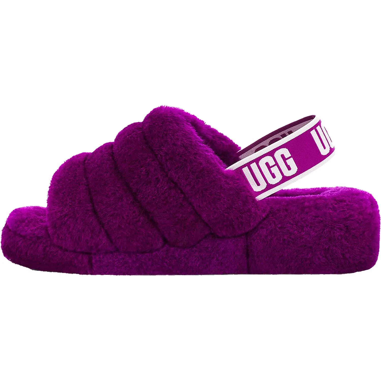 Women's UGG Fluff Yeah Slide Berrylicious Sheepskin