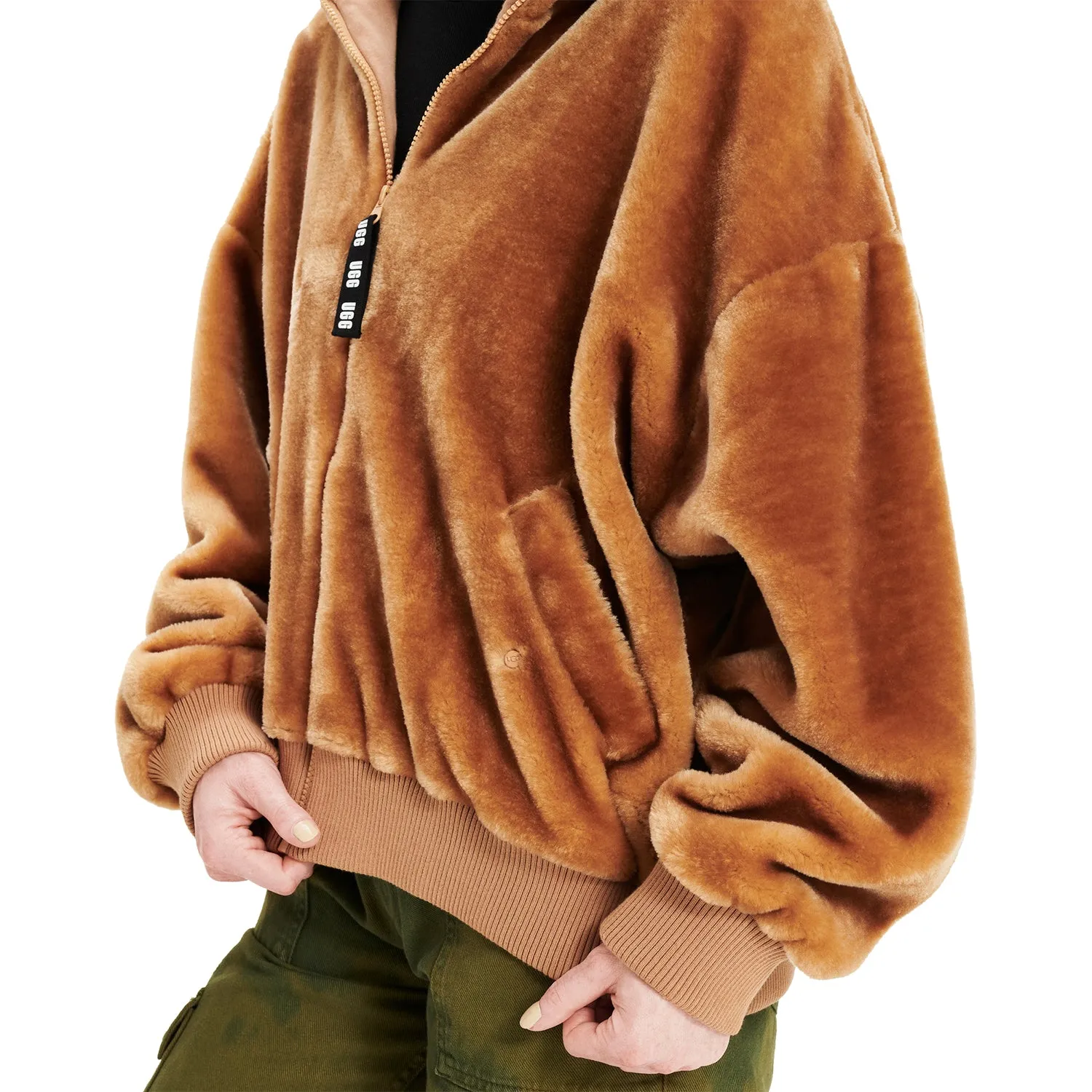 Women's UGG Laken Sherpa Jacket Camel