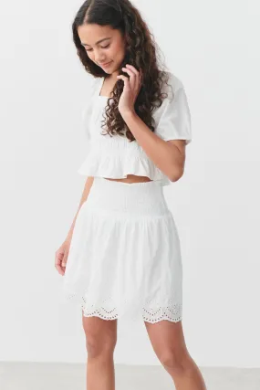 Y anglaise frill skirt