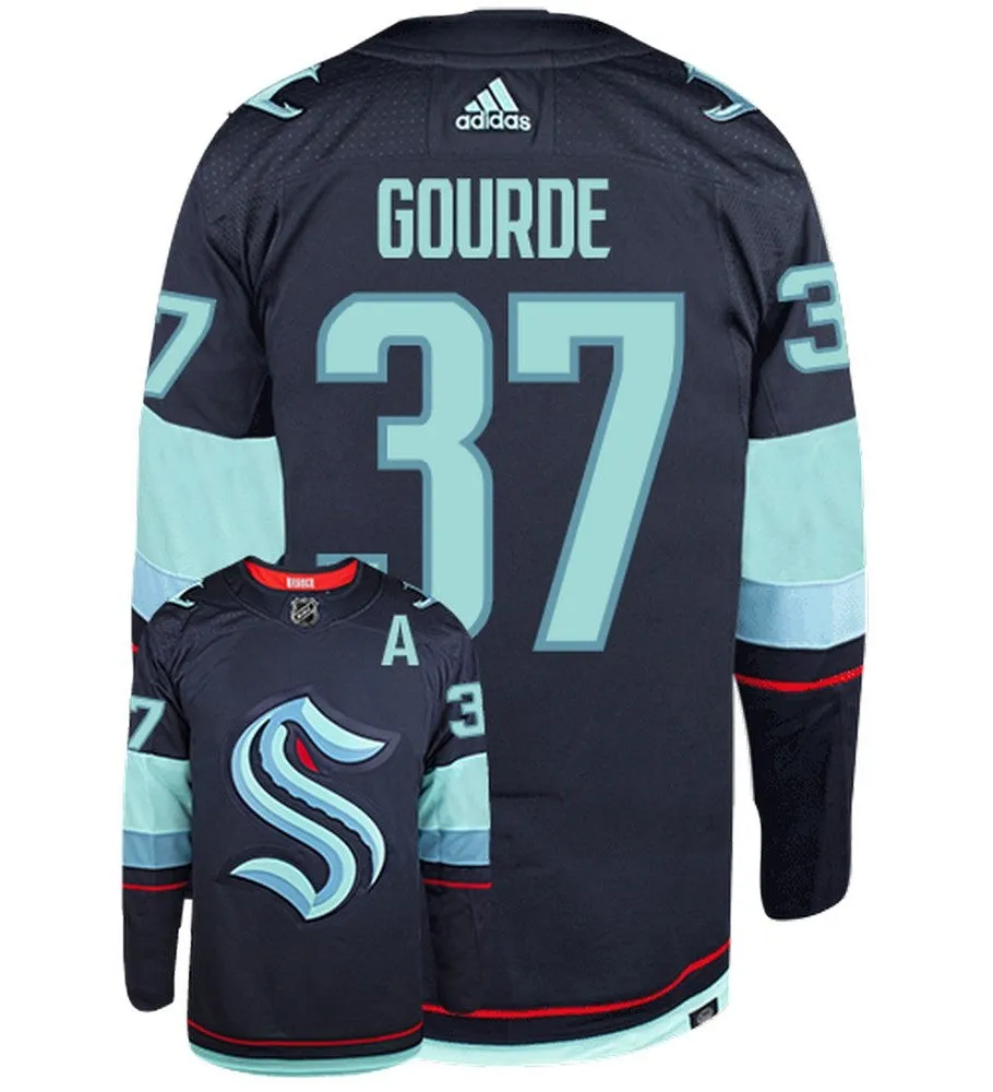 Yanni Gourde Seattle Kraken Adidas Primegreen Authentic NHL Hockey Jersey     