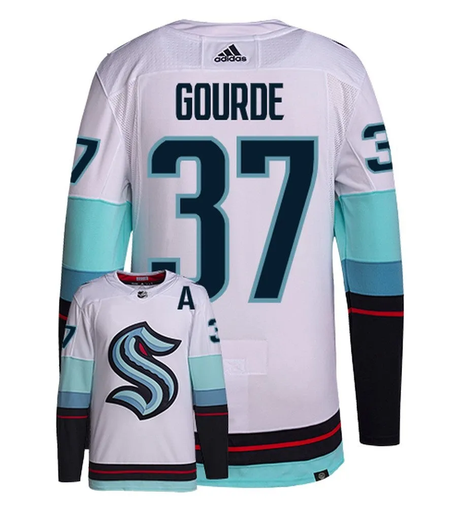 Yanni Gourde Seattle Kraken Adidas Primegreen Authentic NHL Hockey Jersey     