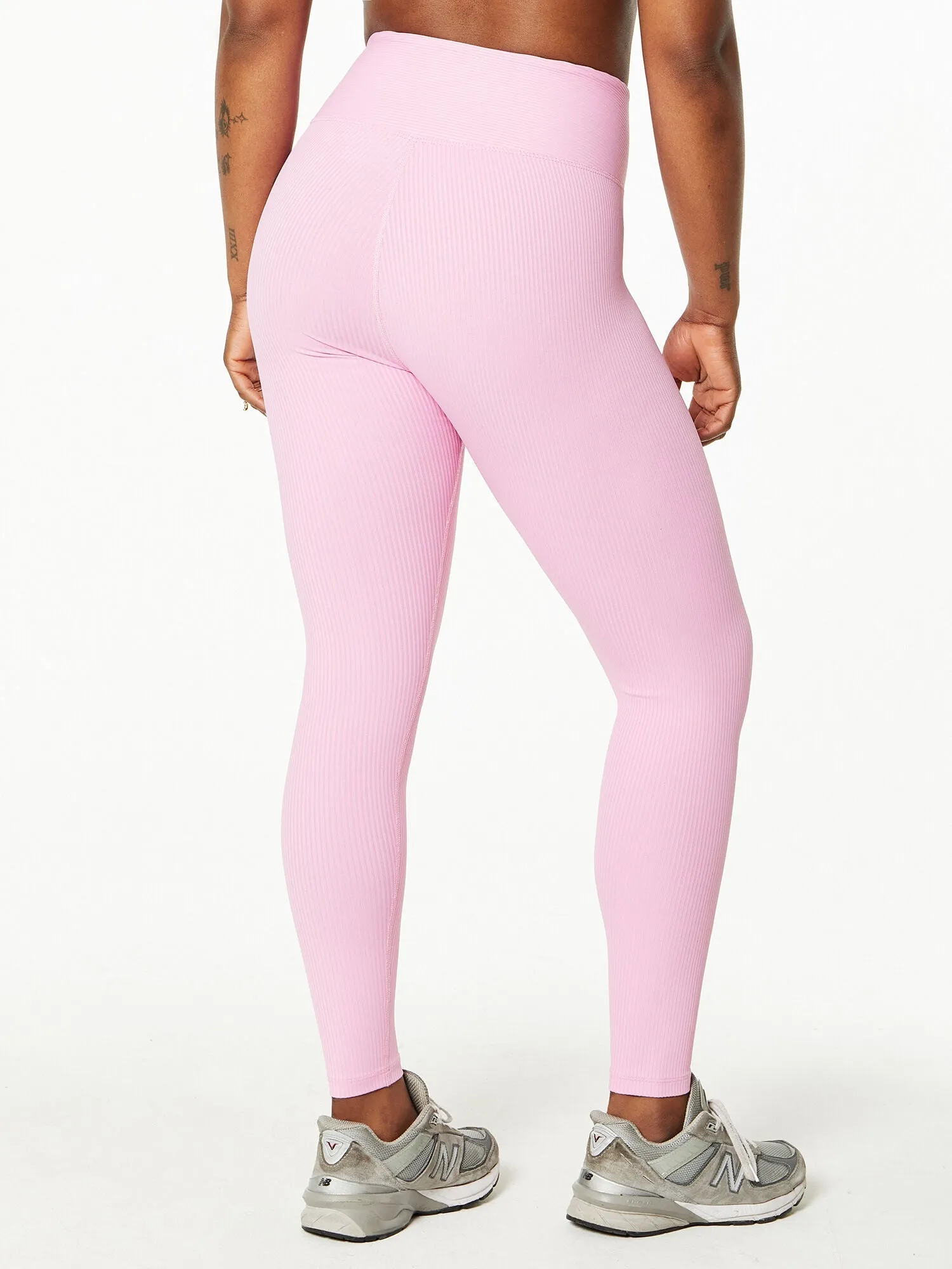 Year of Ours | Ribbed Football Legging | Light Pink