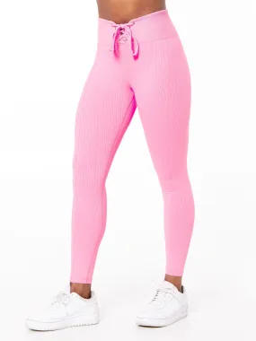 Year of Ours | Ribbed Football Legging | Pink