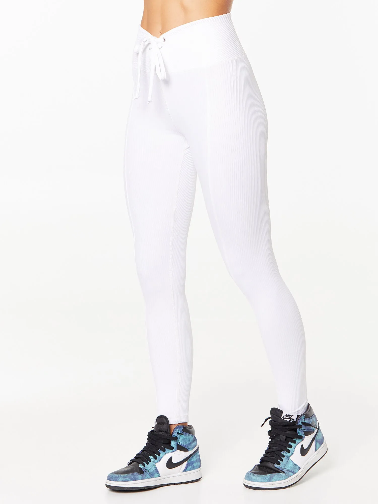 Year of Ours | Ribbed Football Legging | White