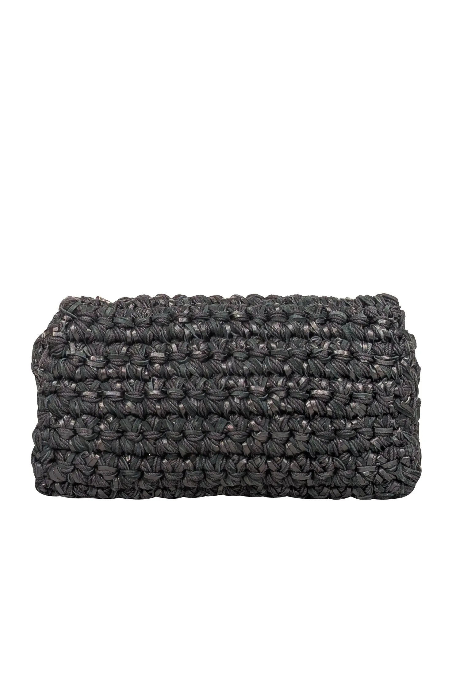 Yves Saint Laurent - Black Raffia Medium Kate Crossbody Bag