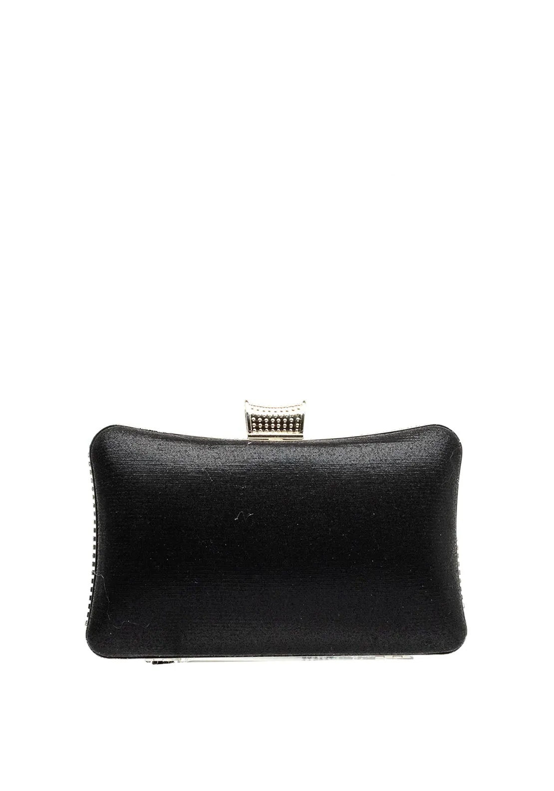 Zen Collection Diamante Fringed Clutch Bag, Black