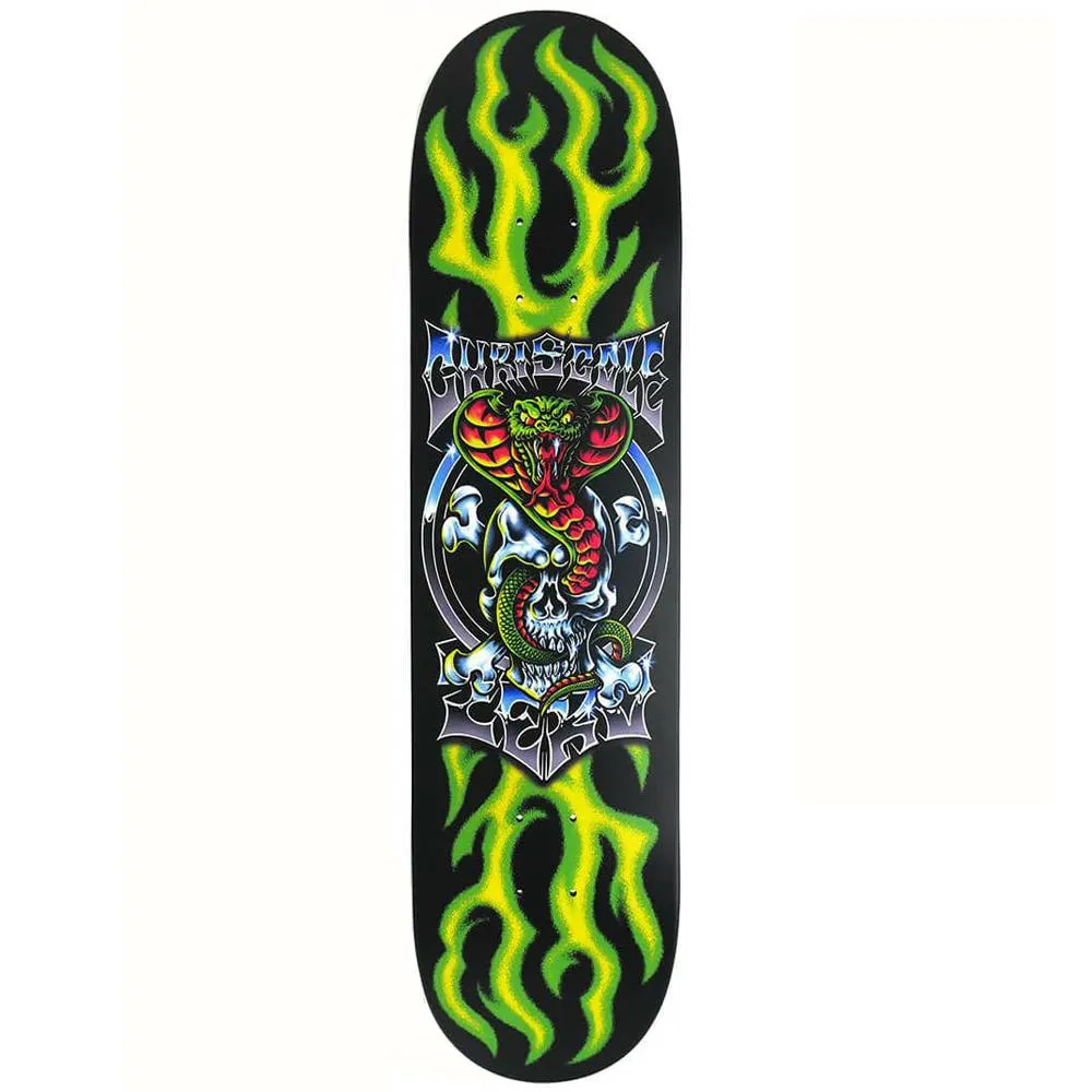 Zero Skateboards Chris Cole Chrome Series Skateboard Deck Green 8.25