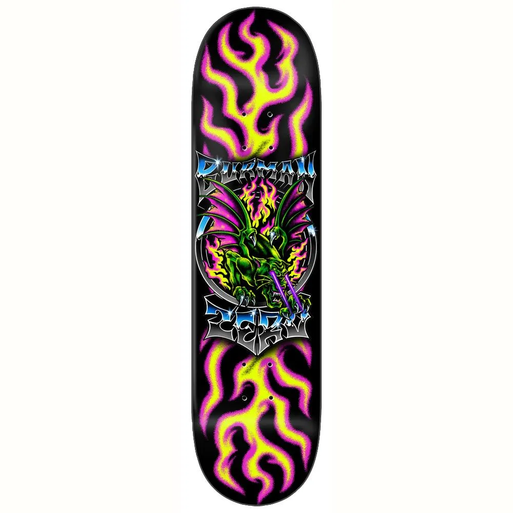 Zero Skateboards Dane Burman Chrome Series Skateboard Deck Pink 8.5